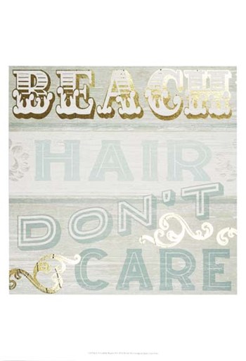 Gold &amp; Beachy I by June Erica Vess art print