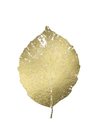 Gold Foil Leaf III by Jennifer Goldberger art print