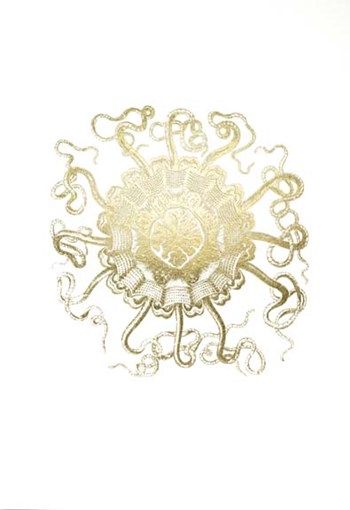 Gold Foil Ocean Gems II by Vision Studio art print