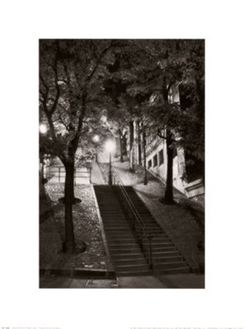 Montmartre, Paris 1950 by JACQUES art print