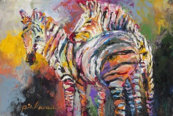 Zebras by Richard Wallich art print