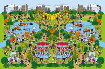 Toy Soldiers - Park by The Paper Stone art print