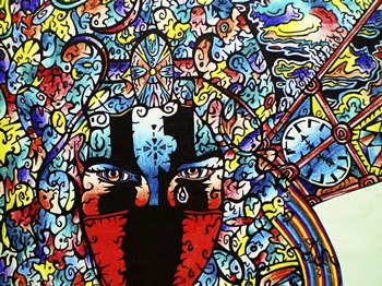 Demon Sky by Abstract Graffiti art print