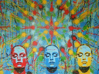 Kaleidoscope Dreamers by Abstract Graffiti art print