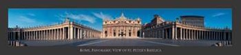 Rome Panoramic View of St.Peter&#39;s Basilica by Emanuele Brambilla art print