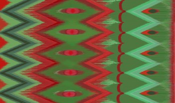 Christmas Blast Ikat I by Art Licensing Studio art print