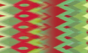 Christmas Blast Ikat II by Art Licensing Studio art print