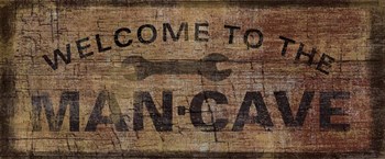 Mancave with Wrench by Art Licensing Studio art print