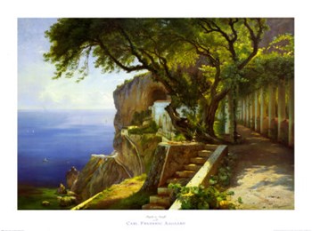 Pergola in Amalfi by Carl Frederic Aagaard art print