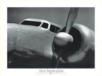 Twin Engine Plane 1942 art print