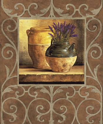 Vases with Lavender by Andres Gonzales art print