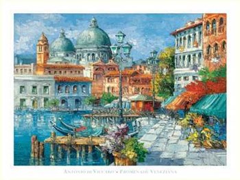 Promenade Veneziana by Antonio Di Viccaro art print