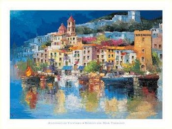 Borgo Sul Mar Tirreno by Antonio Di Viccaro art print