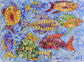 My Aquarium by Charlsie Kelly art print