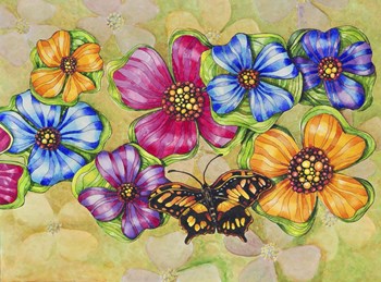 Flower Carpet by Charlsie Kelly art print