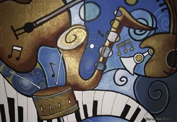 Musical Mural by Cherie Roe Dirksen art print
