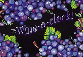 Wine O&#39;Clock Grapes by Cherie Roe Dirksen art print