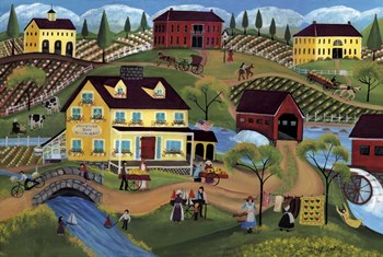 Brookside Inn Restaurant by Cheryl Bartley art print