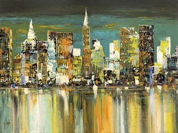 Le Mille Luci di New York by Luigi Florio art print