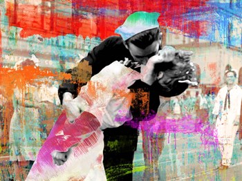 Kissing the War Goodbye 2.0 by Eric Chestier art print