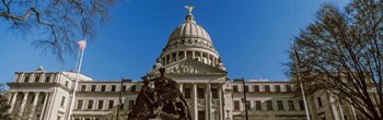 Statue at Mississippi State Capitol, Jackson, Mississippi by Panoramic Images art print