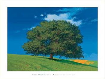 Albero Sul Pendio by Gio Mondelli art print