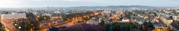 City at Dusk, Sibiu, Transylvania, Romania by Panoramic Images art print