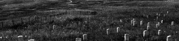 Gravestones, Last Stand Hill, Little Bighorn Battlefield National Monument, Montana by Panoramic Images art print