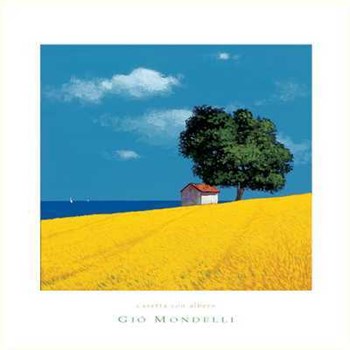 Casetta con Albero by Gio Mondelli art print