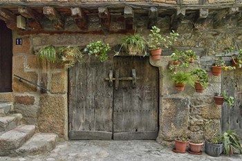 Wooden Door II, San Martin de Trevejo, Spain by Panoramic Images art print