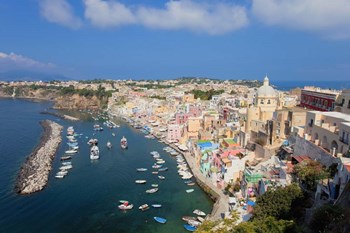 Marina Corricella, Bay of Naples, Italy by Panoramic Images art print