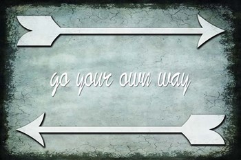 Choose Path - Go Own Way by LightBoxJournal art print