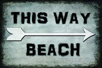 Choose Path - This Way Beach by LightBoxJournal art print
