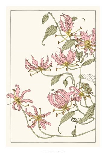 Botanical Gloriosa Lily I by Melissa Wang art print
