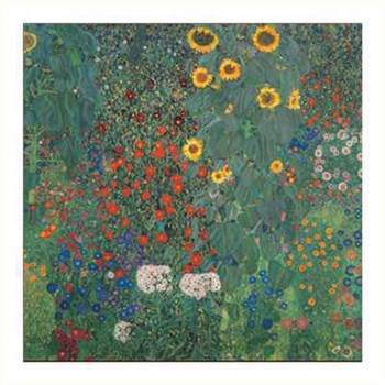 Garden with Sunflowers by Gustav Klimt art print