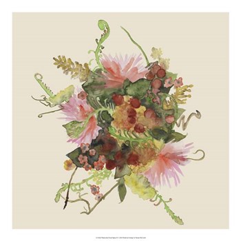 Watercolor Floral Spray II by Naomi McCavitt art print