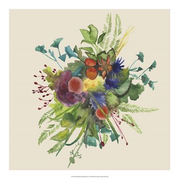 Watercolor Floral Spray III by Naomi McCavitt art print