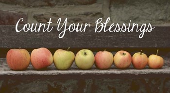 Count Your Blessings Apples by Color Me Happy art print