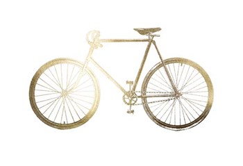 Gold Foil Bicycle by Vision Studio art print