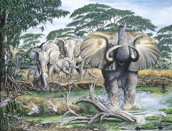 Unrest On The Serengeti by Dann Spider Warren art print