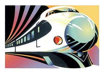 Japanese High Speed Train by David Chestnutt art print