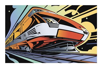 Train-High Speed by David Chestnutt art print