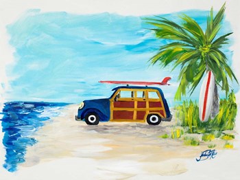 Tropical Vacation I by Julie DeRice art print