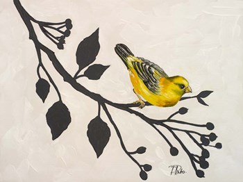 Yellow Bird On the Branch I by Patricia Pinto art print