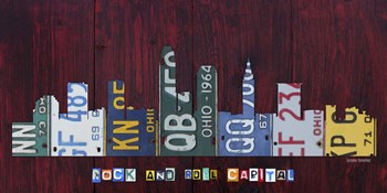 Cleveland Skyline by Design Turnpike art print