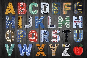 Big Alphabet by Design Turnpike art print