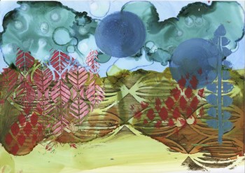 Texture - Blue Sky by Cherry Pie Studios art print