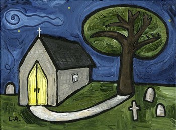 Church by Cherry Pie Studios art print