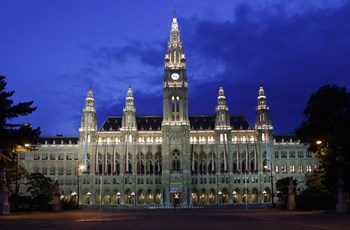 Vienna Rathaus by Christopher Bliss art print