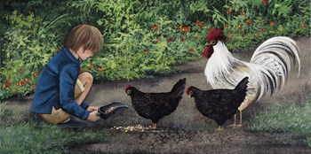 Feeding Ralphie by Debbi Wetzel art print